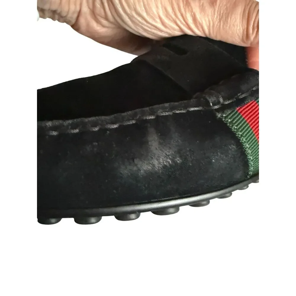 Gucci Black Suede Classic Penny Loafers - Men’s Size 9.5